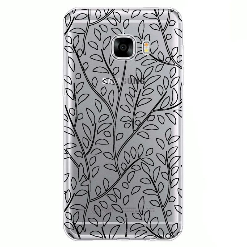 کاور مگافون طرح برگ مدل C45-B مناسب برای گوشی موبایل سامسونگ Galaxy C5