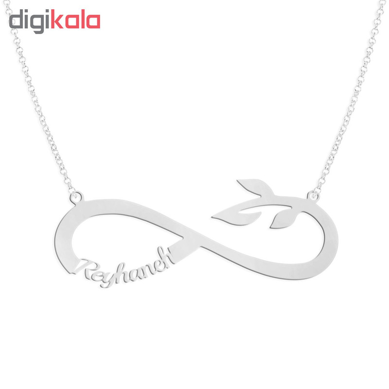 گردنبند نقره طرح ریحانه کد AC 130