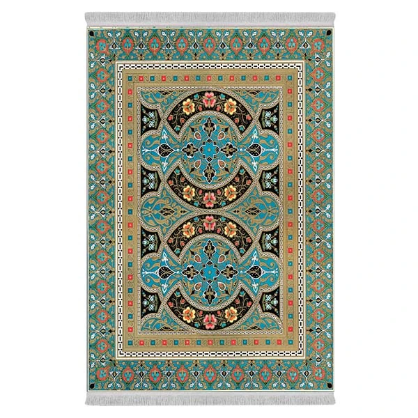 فرش پارچه‌ای دفه مدل فرشینه طرح مدرن کد 8055