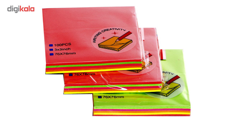 کاغذ یادداشت چسب دار ترنم بسته 3 عددی