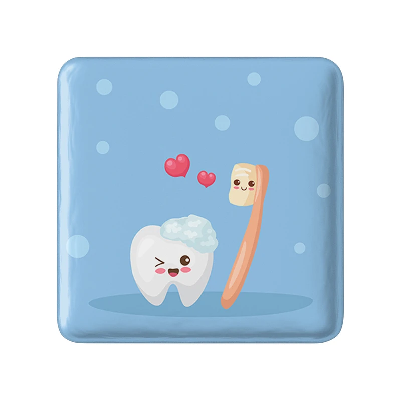 مگنت خندالو طرح دندان و دندان پزشکی کودکانه مدل مربعی کد 36709