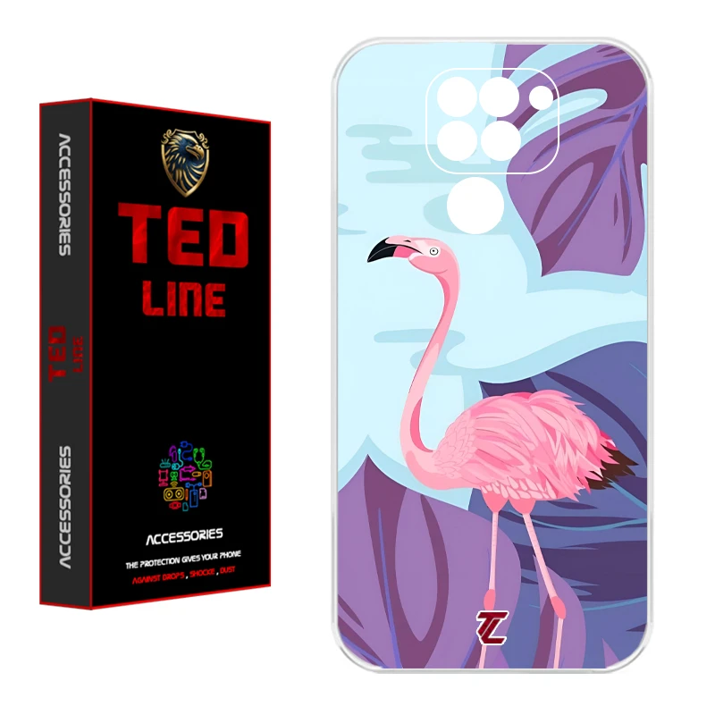 کاور تدلاین طرح فلامینگو کد 1209 مناسب برای گوشی موبایل شیائومی Redmi Note 9