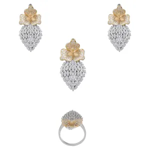 نیم ست نقره مدل OK3684