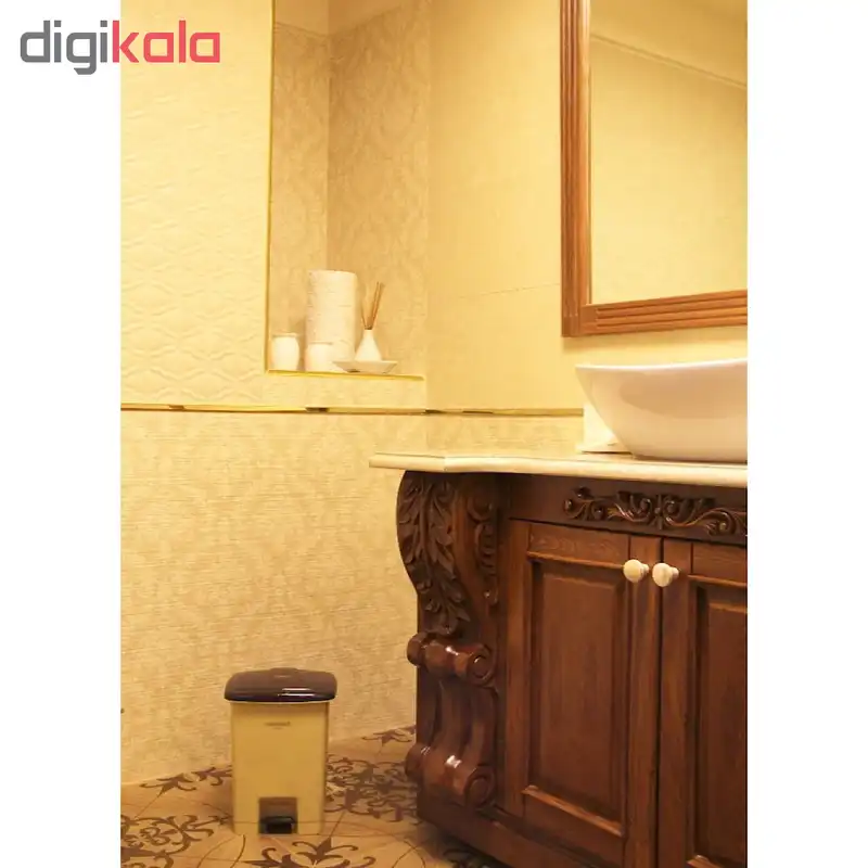 سطل زباله پدالی ممتاز پلاستیک مدل 710 ظرفیت 7 لیتری