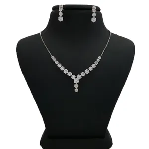 ست نقره طرح فلاور مدل jng2