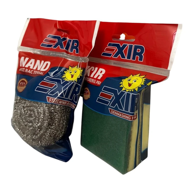 اسکاچ به همراه سیم ظرفشویی نانو اکسیر کد 006 مجموعه 2 عددی