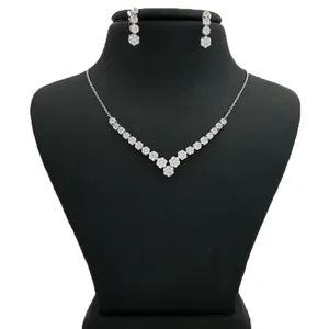 ست نقره طرح فلاور مدل jng1