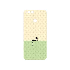 MAHOOT Minimal Internet Cat Icon Cover Sticker for Honor 7X