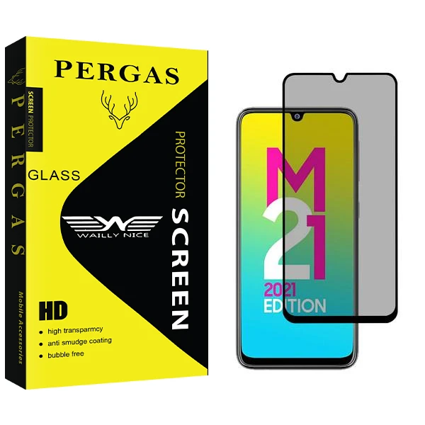 محافظ صفحه نمایش حریم شخصی وایلی نایس مدل Pergas مناسب برای گوشی موبایل سامسونگ Galaxy M21 2021