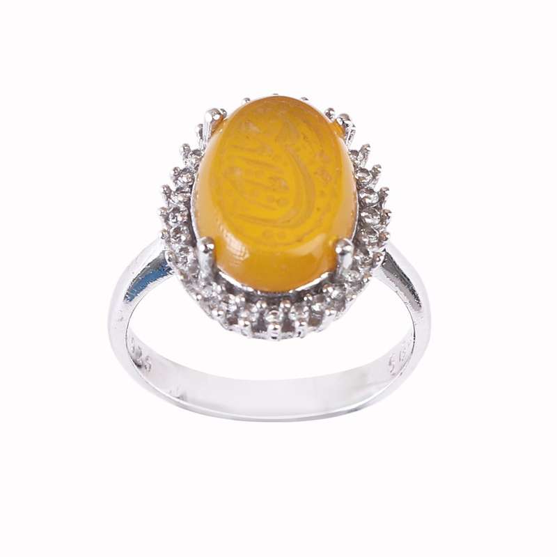 انگشتر نقره زنانه مدل عقیق