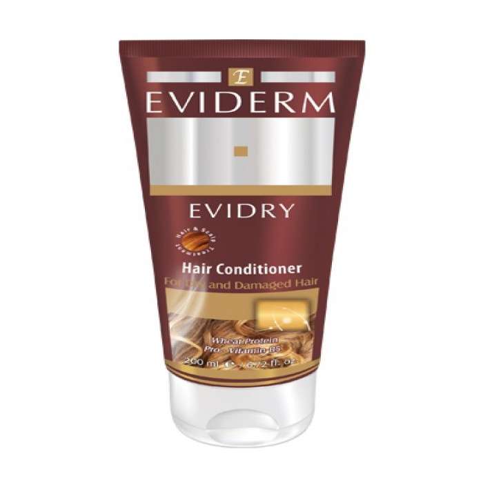 نرم‌کننده مو اویدرم مدل Evidry حجم 200 میلی‌لیتر