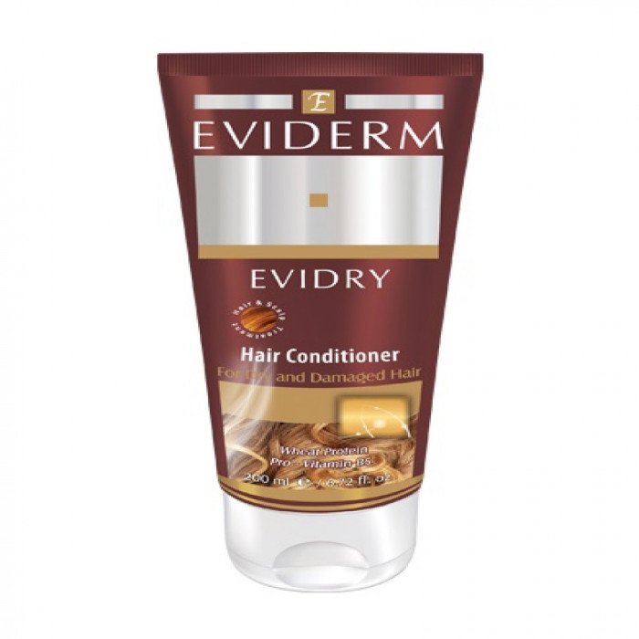 نرم‌کننده مو اویدرم مدل Evidry حجم 200 میلی‌لیتر