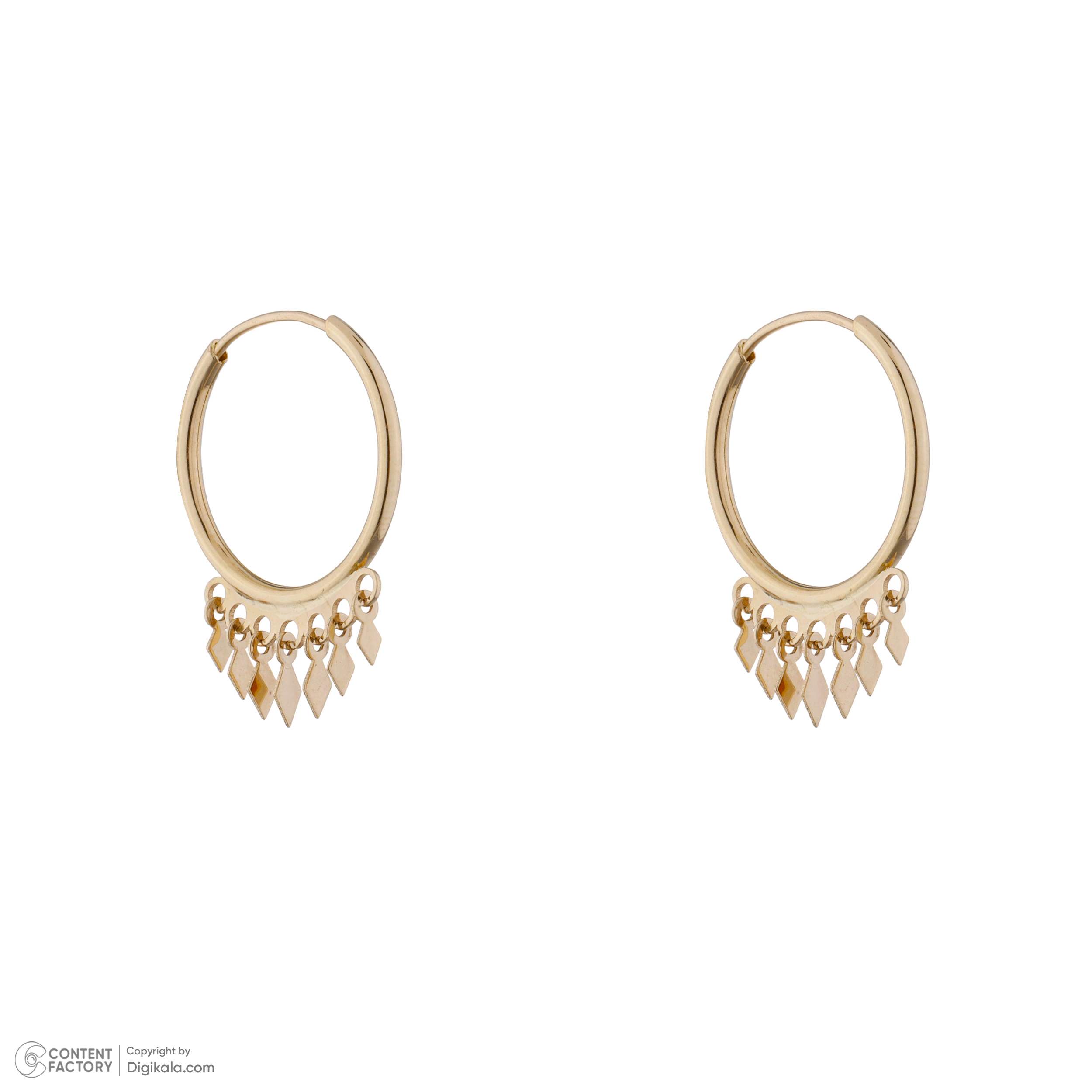 گوشواره طلا 18 عیار زنانه طلای مستجابی مدل 10231