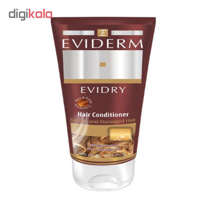 نرم‌کننده مو اویدرم مدل Evidry حجم 200 میلی‌لیتر