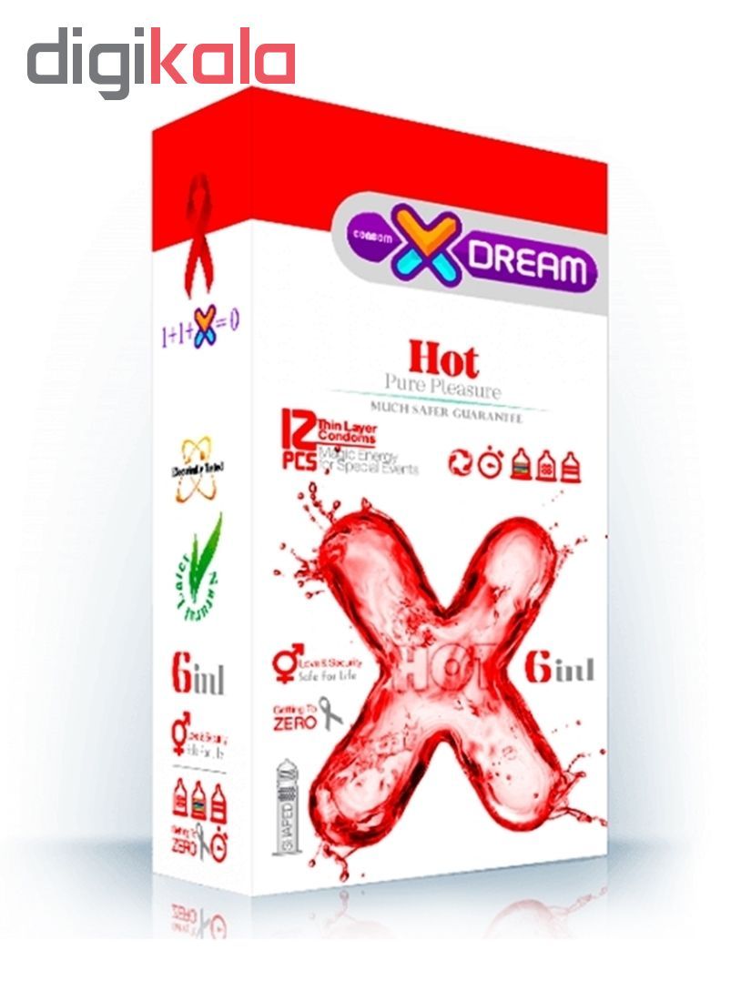 کاندوم ایکس دریم مدل Hot بسته 12 عددی به همراه کاندوم تاخیری کدکس مدل Double Delay بسته 10 -  - 2