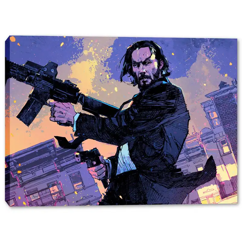 تابلو بوم وی وین آرت طرح جان ویک کد 380