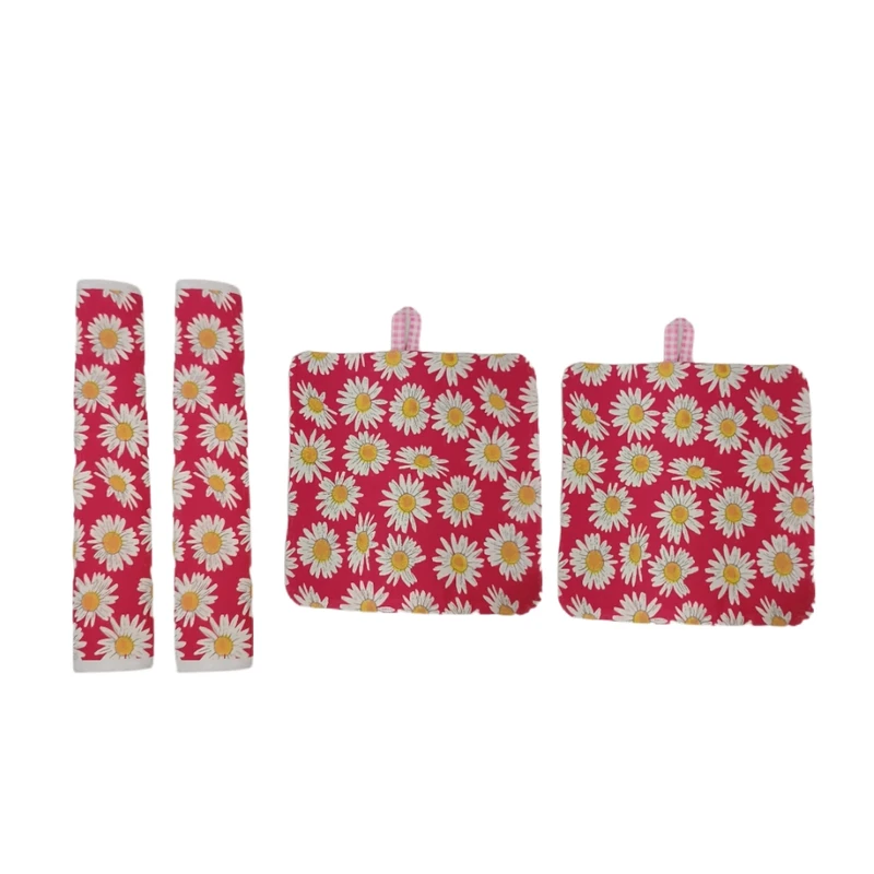 دستگیره یخچال مدل گل مرواریدی کد003 بسته 4 عددی