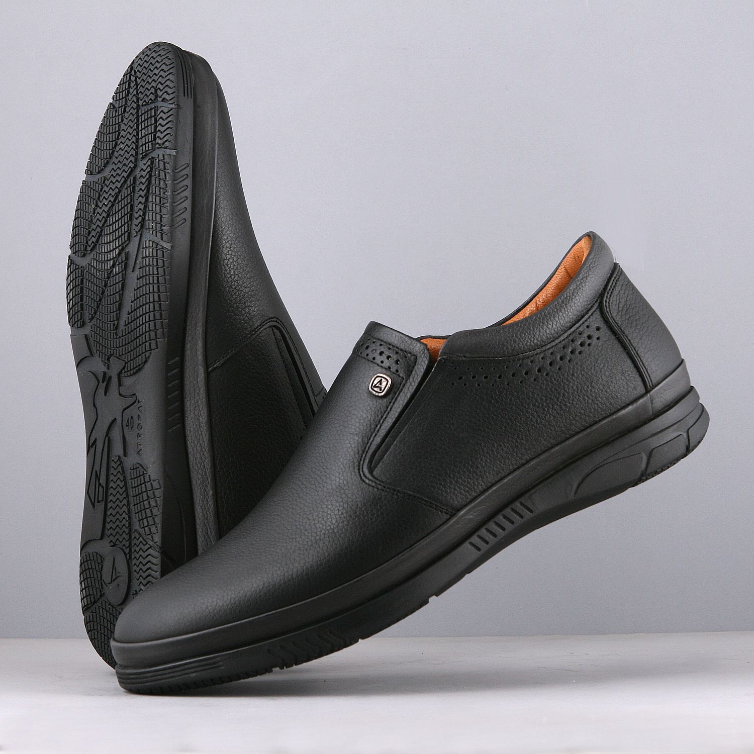 کفش طبی مردانه چرم یلسان مدل کامین کد mshk-KMN-513-GF -  - 3