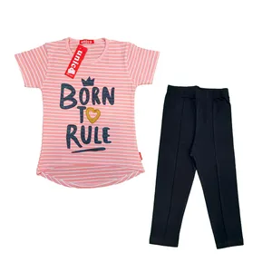 ست تی شرت و شلوار دخترانه یونیکو مدل Born To Rule