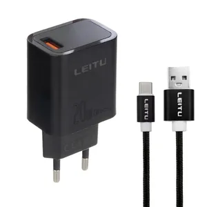 شارژر دیواری 20 وات لیتو مدل LH-31 به همراه کابل تبدیل TYPE-C