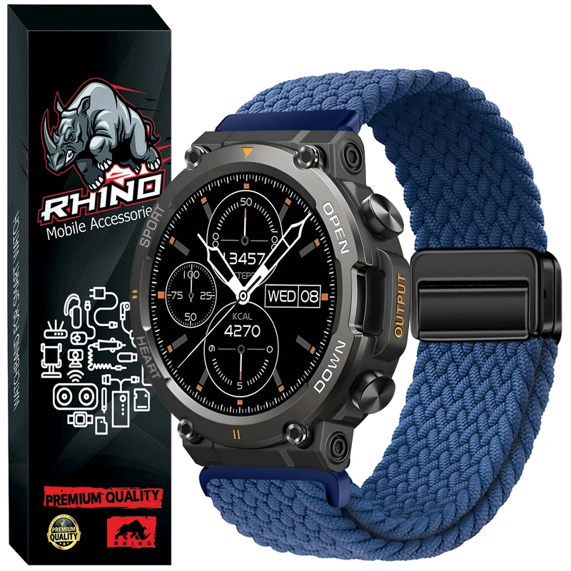 بند راینو مدل Braid Magnet مناسب برای ساعت هوشمند اسمارت T45i 22MM