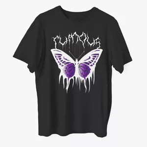 تی شرت آستین کوتاه زنانه مدل پروانه butterfly کد z081