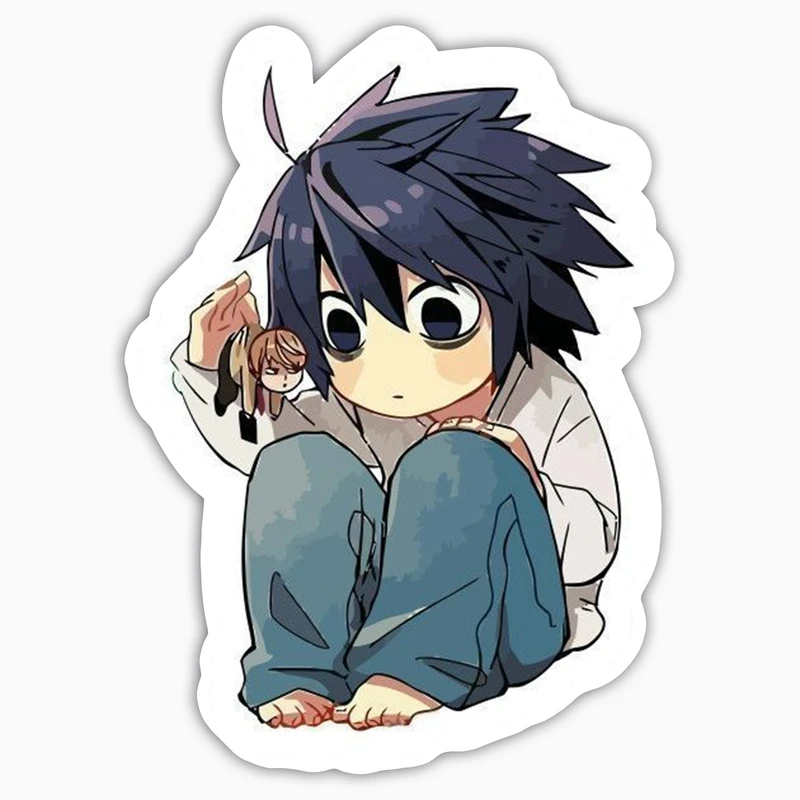 استیکر لپ تاپ و موبایل بووم طرح انیمه death note مدل L کد NY13