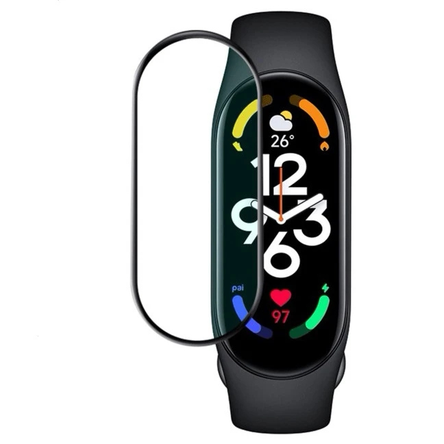 محافظ صفحه نمایش مدل pmma مناسب برای ساعت هوشمند شیائومی Mi band 7