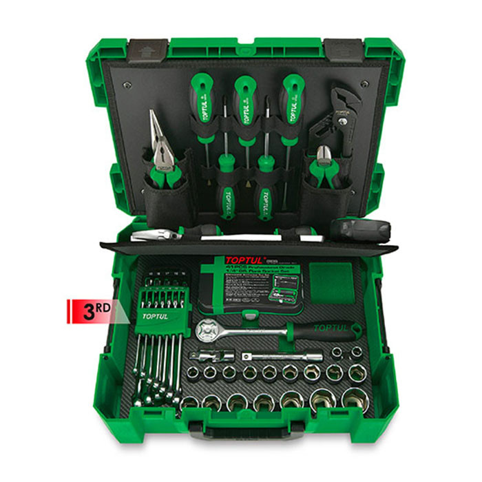 مجموعه 104 عددی ابزار تاپ تول مدل GCZ-104A