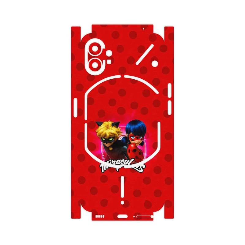 برچسب پوششی ماهوت مدل Ladybug and Cat Noir-FullSkin مناسب برای گوشی موبایل ناتینگ Phone 1