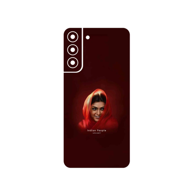 برچسب پوششی ماهوت مدل Portrait of an Indian Woman مناسب برای گوشی موبایل سامسونگ Galaxy S22 Plus 5G