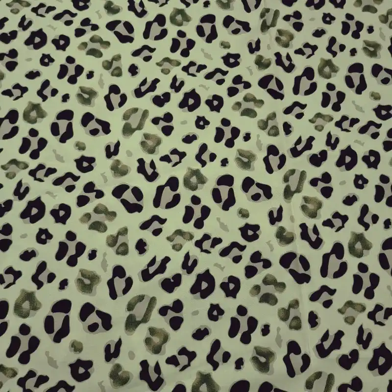 پارچه لباس مدل کودری نخی طرح پلنگی کد A