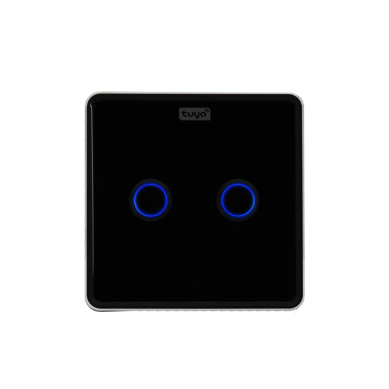 کلید هوشمند تویا مدل دو پل Zigbee طرح curve کد 2211042