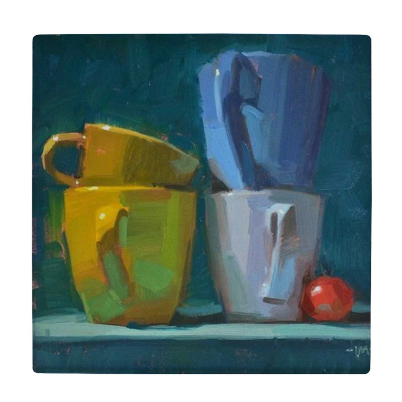 زیر لیوانی  طرح نقاشی ماگت ها کد    6078876_5035