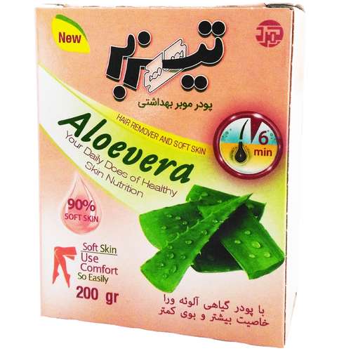 پودر موبر تیزبر مدل Aloevera همراه با سانس خوشبو حجم 200 گرم بسته 10 عددی