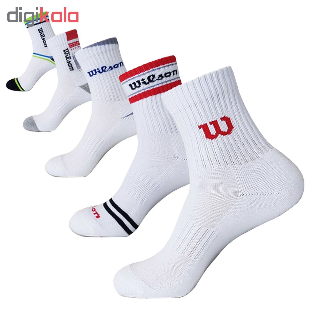 جوراب ورزشی زنانه ویلسون کره ای مدل Wilson Sport 2019 مجموعه 5 عددی -  - 2