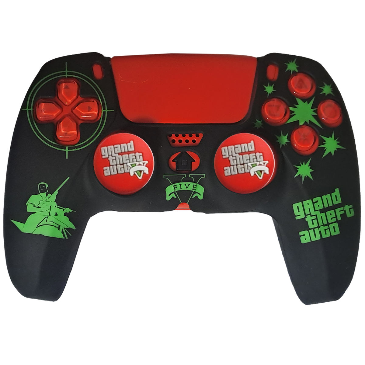 محافظ دسته بازی پلی استیشن 5 مدل GTA PS5300 به همراه روکش آنالوگ
