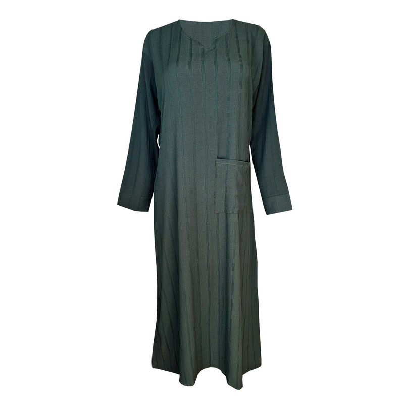 پیراهن ساحلی زنانه مدل 601 رنگ سبز تیره