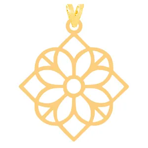 آویز گردنبند طلا 18 عیار زنانه کرابو مدل شکل هندسی Kr31674