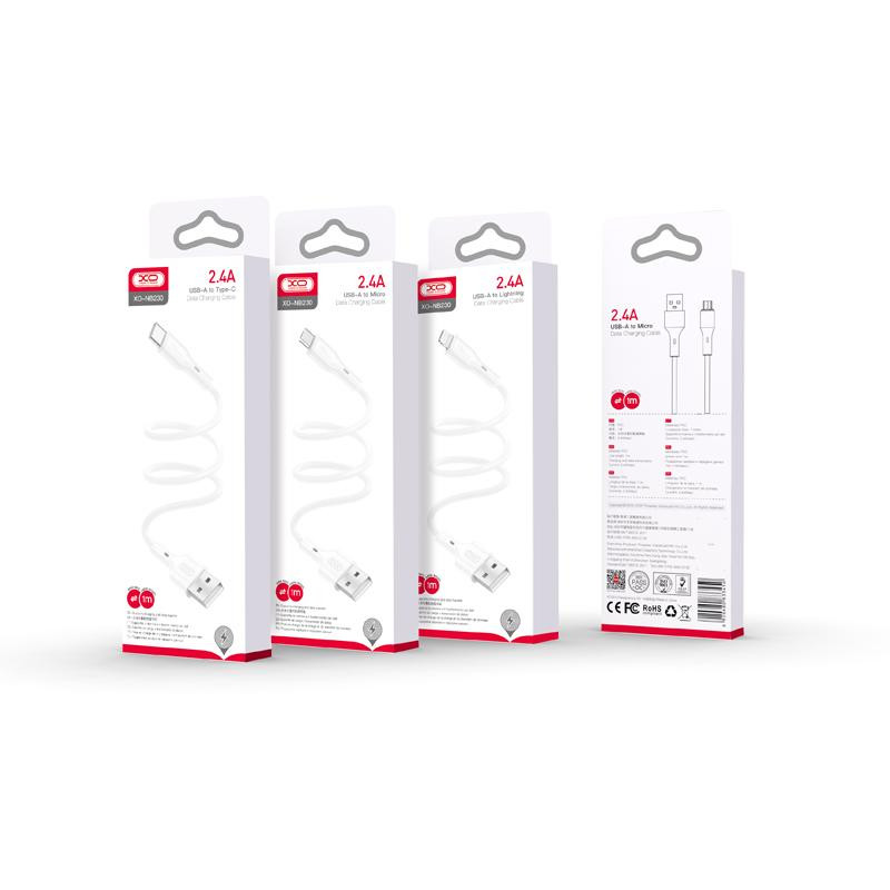 کابل تبدیل USB به USB-C ایکس او مدل nb230 طول 1 متر