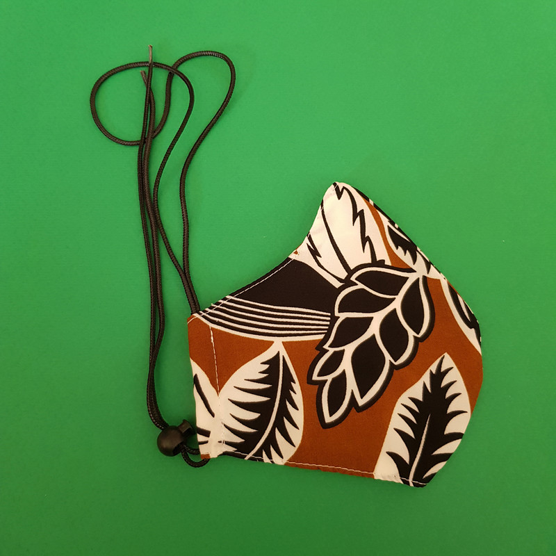 ماسک پارچه ای زنانه مدل برگ