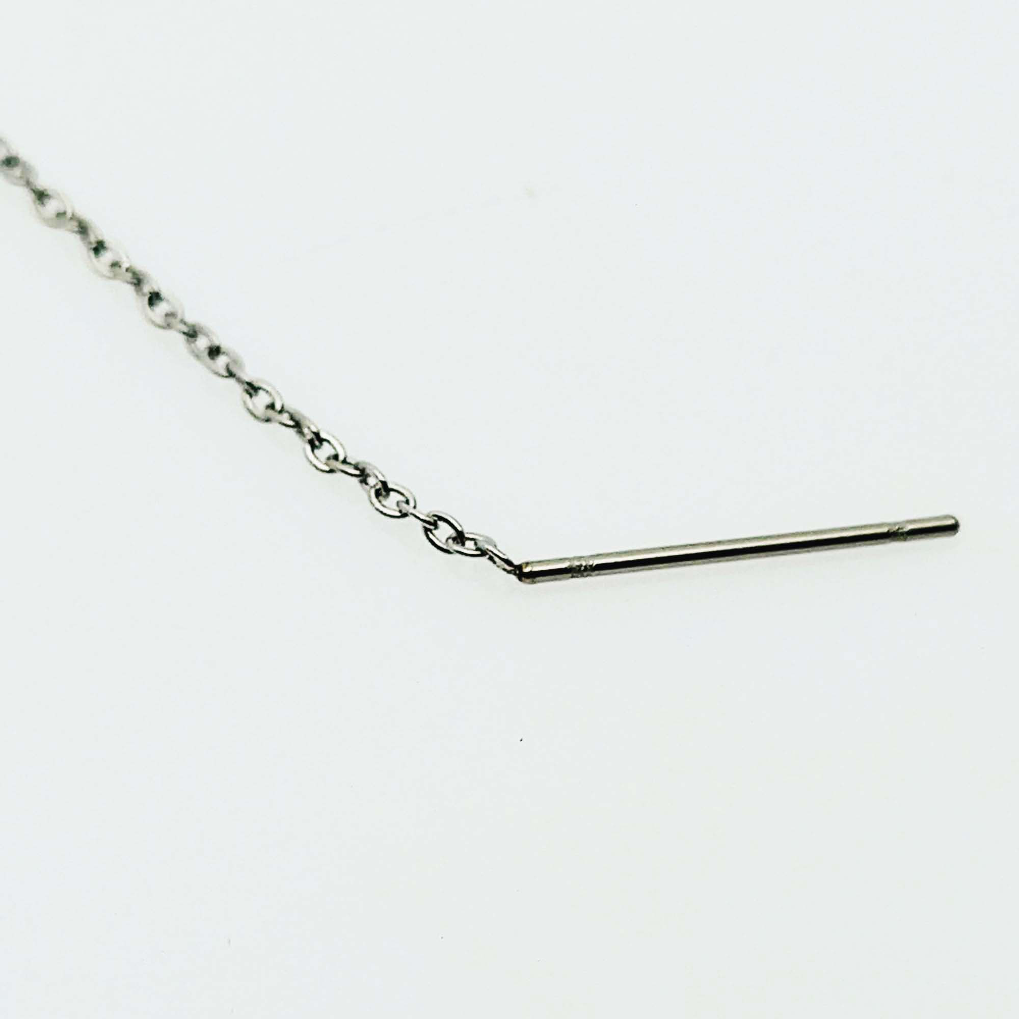 گوشواره زنانه مدل بخیه ای طرح ضربان کد 480GUZ