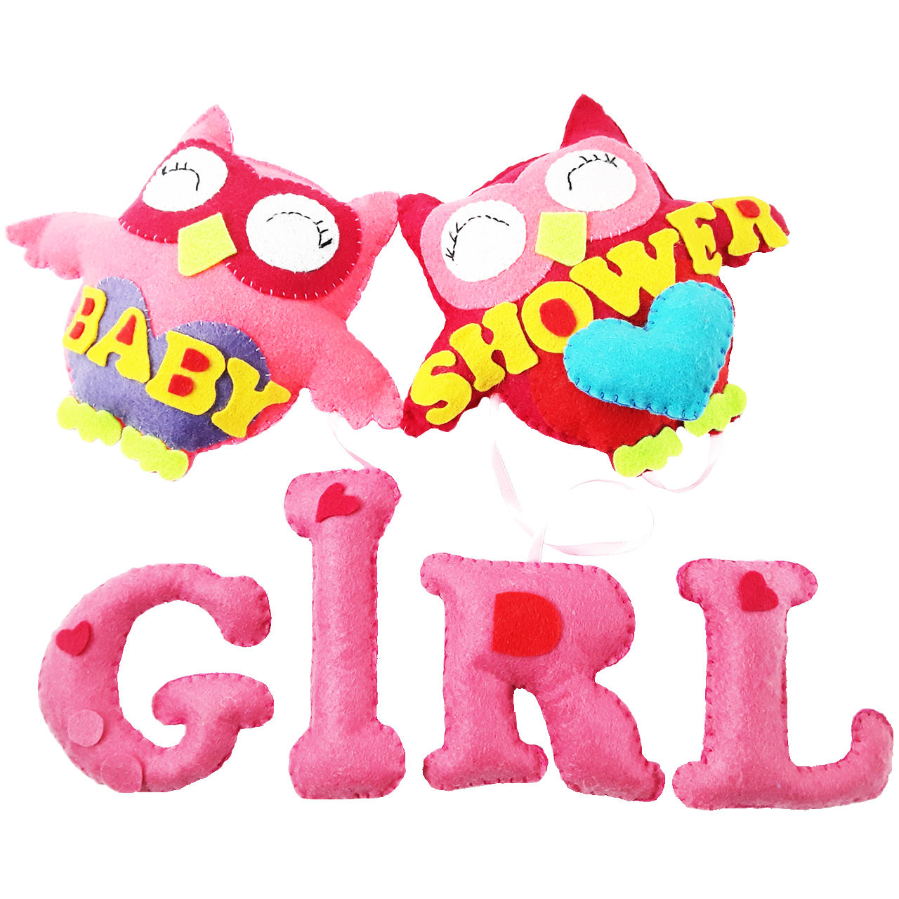 آویز کودک هیاهو مدل Girl Baby Shower