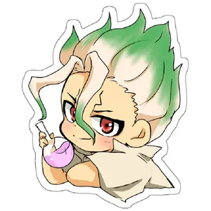 استیکر لپ تاپ مدل Chibi Dr Stone Dr Senku