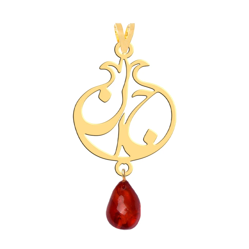آویز گردنبند طلا 18 عیار زنانه فرشته طرح انار جان WNLAAN-000042