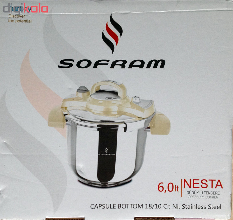 زودپز سفرام مدل نیستا گنجایش 6 لیتر