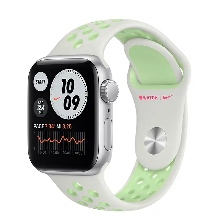 ساعت هوشمند اپل واچ سری SE مدل 44mm Aluminum Cases with Nike Sport silicone Band