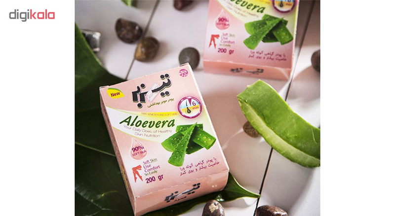 پودر موبر تیزبر مدل Aloevera همراه با سانس خوشبو حجم 200 گرم بسته 10 عددی