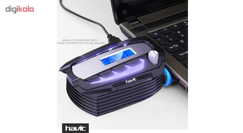 خنک کننده لپتاپ و مکنده هوای هویت مدل HV-F2061