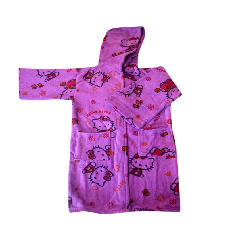 حوله پالتویی کودک طرح hello kitty سایز 90